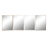Espelho de Parede Home Esprit Branco Castanho Bege Cinzento Cristal Poliestireno 63,3 X 2,6 X 89,6 cm (4 Unidades)