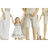 Figura Decorativa Home Esprit Branco Bege Mediterrâneo 20,5 X 6,5 X 24,5 cm (2 Unidades)