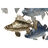 Decoração de Parede Home Esprit Azul Dourado Mediterrâneo Peixes 118 X 6,5 X 58 cm