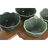 Conjunto para Aperitivos Home Esprit Verde Verde-escuro Bambu Porcelana Tropical 4 Peças 32 X 10 X 7 cm (2 Unidades)