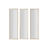 Espelho de Parede Home Esprit Branco Castanho Bege Cinzento Cristal Poliestireno 35 X 2 X 132 cm (4 Unidades)