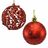 Bolas de Natal Vermelho Plástico 6 X 6 X 6 cm (12 Unidades)