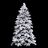 árvore de Natal Branco Verde Pvc Metal Polietileno 210 cm