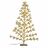 árvore de Natal Dourado Metal Plástico 120 cm