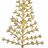 árvore de Natal Dourado Metal Plástico 120 cm