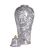 Vaso Cerâmica Cinzento Macaco 30 X 30 X 72 cm