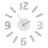 Relógio de Parede Adesivo Abs Eva (ø 45 cm) Prateado