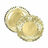 Bandeja de Aperitivos Algon Redonda Dourado 30 X 30 X 1,5 cm (48 Unidades)