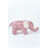 Peluche Crochetts Amigurumis Mini Branco Elefante 48 X 23 X 26 cm