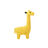 Peluche Crochetts Amigurumis Mini Amarelo Girafa 53 X 55 X 16 cm