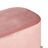 Banqueta 104,5 X 39 X 42 cm Tecido Sintético Cor de Rosa Metal
