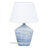 Lâmpada de Mesa 30,5 X 30,5 X 44,5 cm Cerâmica Azul Branco