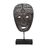 Figura Decorativa Castanho Máscara 24 X 12 X 46 cm