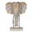 Figura Decorativa Branco Dourado Natural Elefante 44 X 16 X 57 cm