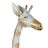 Figura Decorativa Cinzento Dourado Girafa 45 X 14 X 120 cm