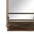 Espelho de Parede Dourado Cristal Ferro 54 X 16,5 X 51 cm