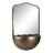 Espelho de Parede Dourado Cristal Ferro 40 X 20 X 37 cm