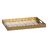 Bandeja de Aperitivos Dourado Pvc Cristal 45 X 31 X 4,2 cm (2 Unidades)