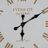 Relógio de Parede Branco Natural Ferro 60 X 60 X 6 cm