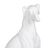 Figura Decorativa Branco Cão 19 X 12 X 37,5 cm
