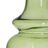 Vaso Verde Cristal 13 X 13 X 19 cm