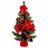 Adorno Natalício Vermelho Verde Plástico Tecido árvore de Natal 60 cm