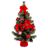Adorno Natalício Vermelho Verde Plástico Tecido árvore de Natal 60 cm