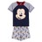 Pijama de Verão Mickey Mouse Cinzento 4 Anos