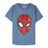 Camisola de Manga Curta Infantil Spider-man Azul 4 Anos