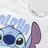 Camisola de Manga Curta Infantil Stitch Branco 12 Anos