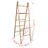 Escada Toalheiro Dupla Com 5 Degraus Bambu 50x160 Cm