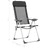 Cadeiras de Campismo Dobráveis 2 pcs Alumínio Preto