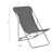 Cadeiras de Praia Dobráveis 2 pcs Aço e Tecido Oxford Cinzento