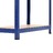 Prateleiras de Arrumação 80x40x160 cm Aço e Mdf Azul