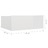 Mesa de Cabeceira Suspensa 2 pcs 40x30x15 cm Branco Brilhante