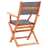 Cadeiras Jardim Dobráveis 4pcs Eucalipto Maciço/textilene Cinza
