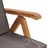 Cadeiras Jardim Reclináveis + Almofadões 2pcs Teca Maciça Cinza