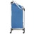 Separador de roupa suja com 4 sacos aço azul