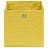 Caixas de arrumação 10 pcs 32x32x32 cm tecido amarelo