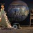 Wallart Papel de Parede Circular "skyline By Night" 142,5 cm