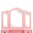 Conjunto toucador com banco 80x69x141 cm madeira paulownia rosa