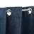 Cortina opaca aspeto de linho com ilhós 290x245 cm azul