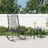Cadeira de Baloiço para Jardim 59x79,5x104 cm Vime de Pvc Preto