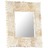 Espelho 50x50 cm Madeira de Mangueira Maciça Branco
