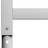 Estruturas Bancada Ajustáveis 2 pcs 85x(69-95,5) cm Metal Cinza