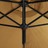 Guarda-sol Duplo com Mastro de Aço 600 cm Cinza-acastanhado