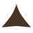 Para-sol Estilo Vela Tecido Oxford Triangular 5x5x5 M Castanho