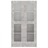 Armário Vitrine 82,5x30,5x150 cm Contraplacado Cinzento Cimento