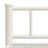 Mesa Cabeceira 45x34,5x60,5cm Metal Branco e Vidro Transparente