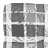Almofadão P/ Sofá de Paletes 58x58x10 cm Padrão Xadrez Cinzento